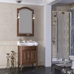 Opadiris Зеркало для ванной Лоренцо 60 орех – фотография-3